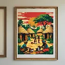 🖼️ Affiche “Village Panafrika”