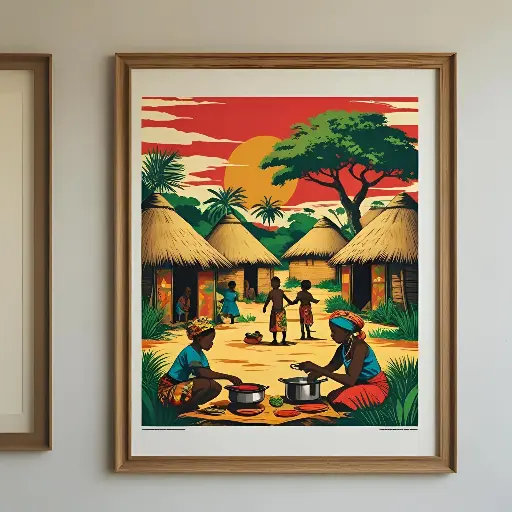 🖼️ Affiche “Village Panafrika”